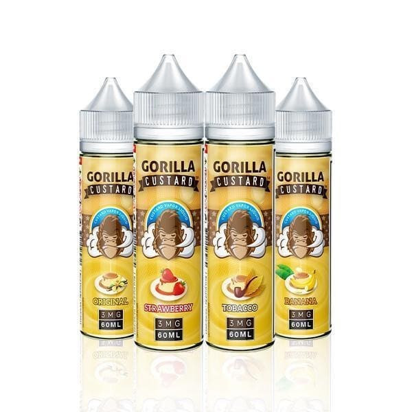 美國進口 GORILLA FRUITS 大猩猩 香蕉卡士達 60ml 大煙丁油 e-juice (3)(6)