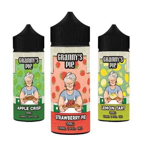 美國正品 Granny’s Pie 老奶奶派 檸檬塔 草莓派 120ml 大煙丁油 e-juice (3)