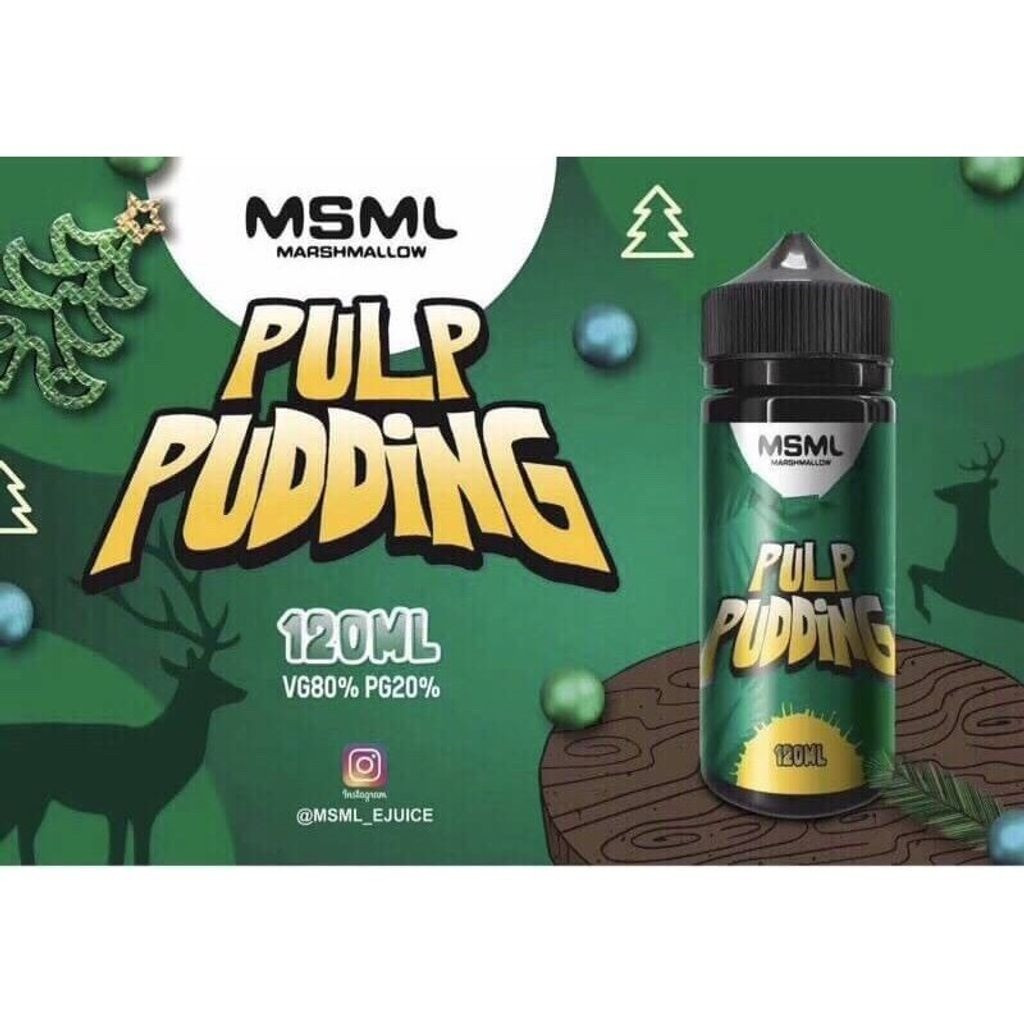 美國正品 MSML PULP PUDDING 棉花糖 石器時代 果肉布丁 蛋塔 大煙丁油 e-juice